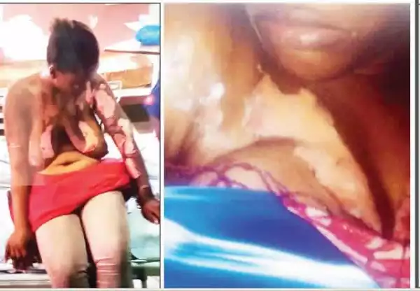Housewives bathe each other with hot water over lover